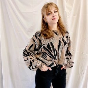 Multicolor abstract sweater